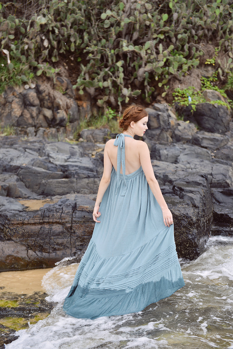 Gauze Dress Maxi - Summer Linen Dress - Linen Dresses Women