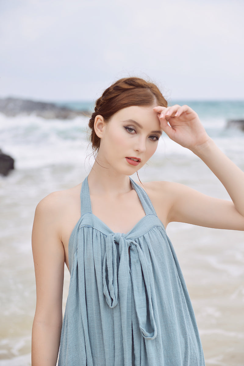 Gauze Dress Maxi - Summer Linen Dress - Linen Dresses Women