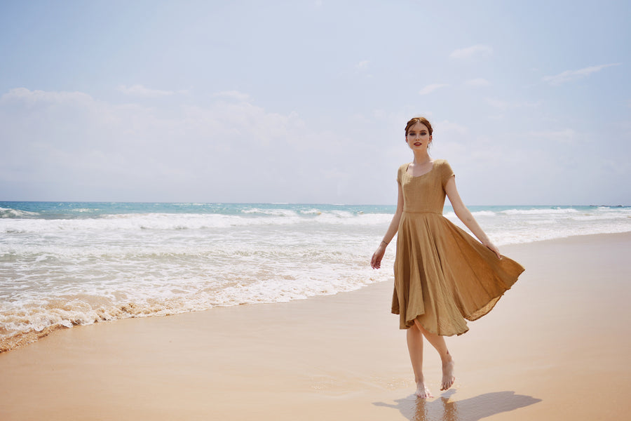 Linen Gauze Dress - Dresses for Women Summer- Gauze Dress Women