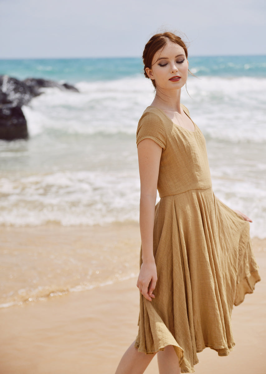 Linen Gauze Dress - Dresses for Women Summer- Gauze Dress Women